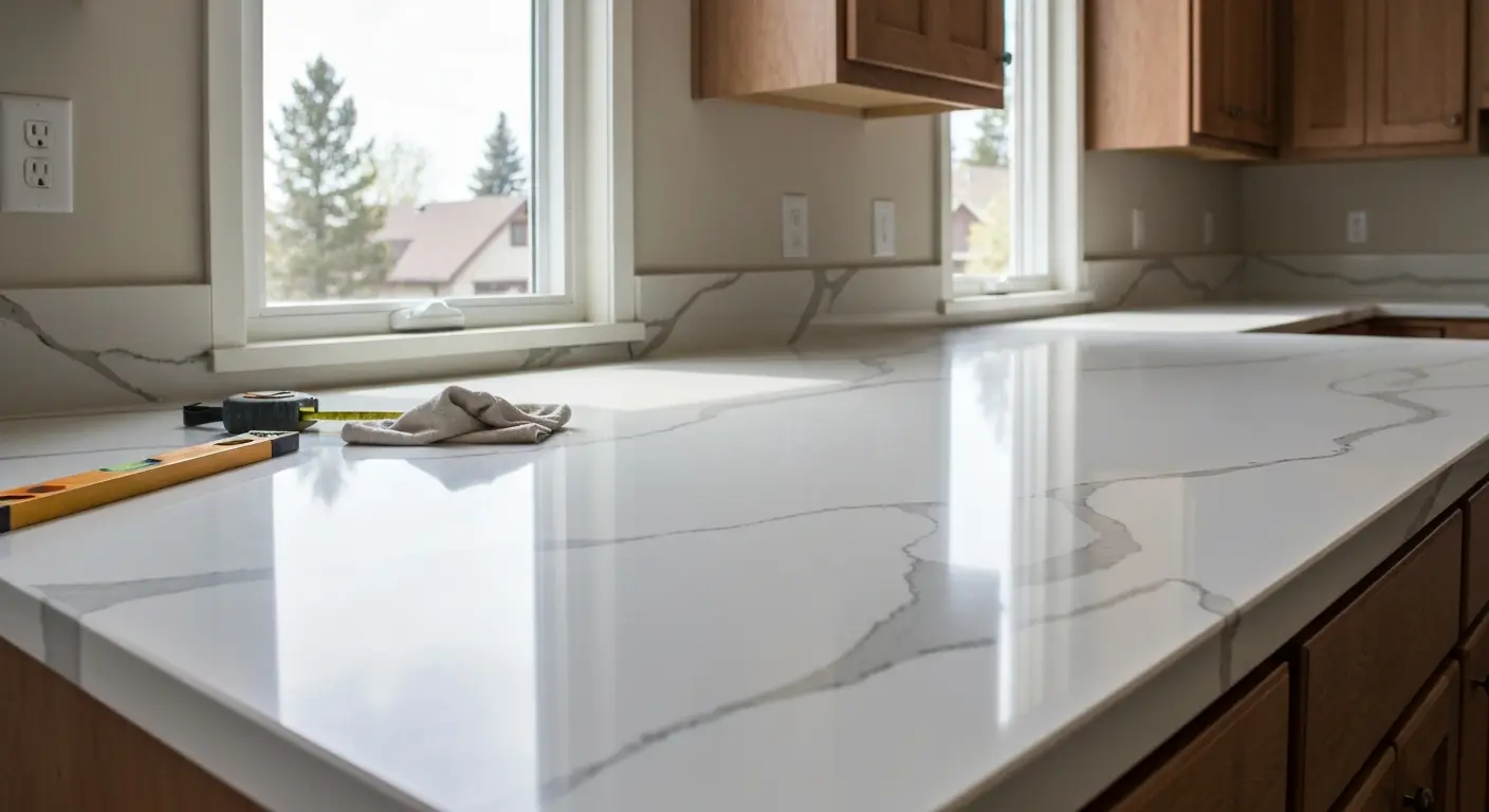 Kitchen countertop installation