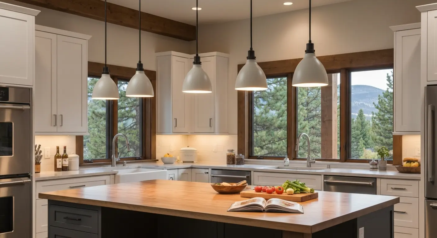 Kitchen lighting installation