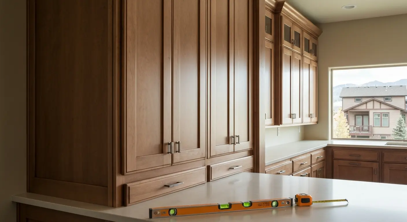 Custom cabinet installation