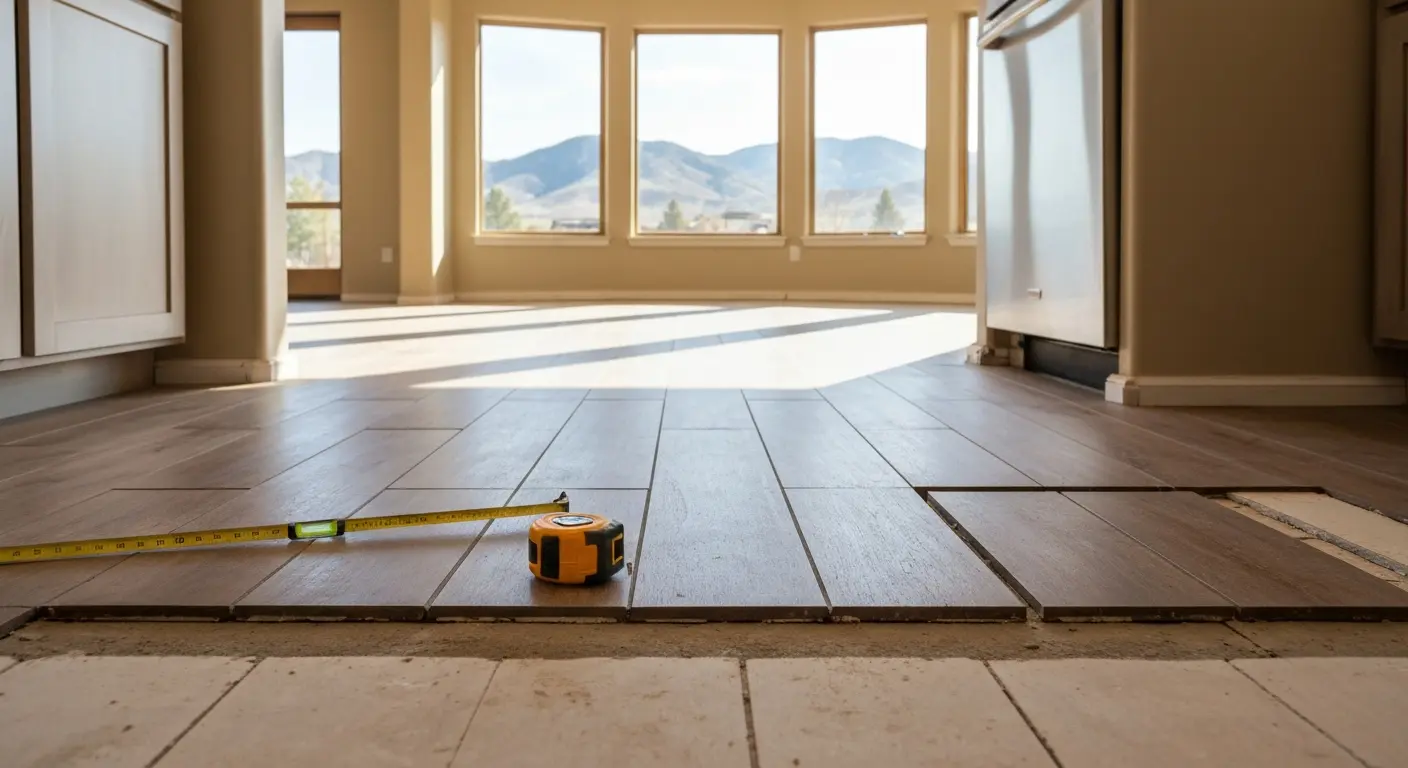Kitchen flooring installation