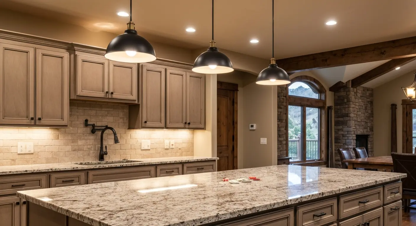 Kitchen lighting installation