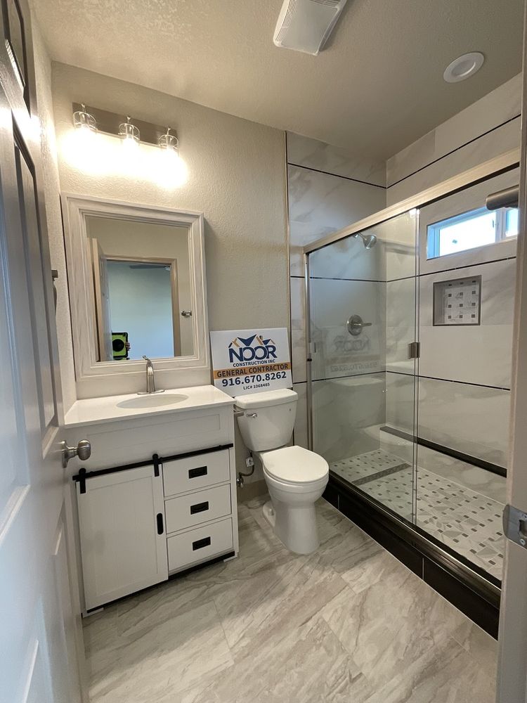 Full master bathroom conversion project