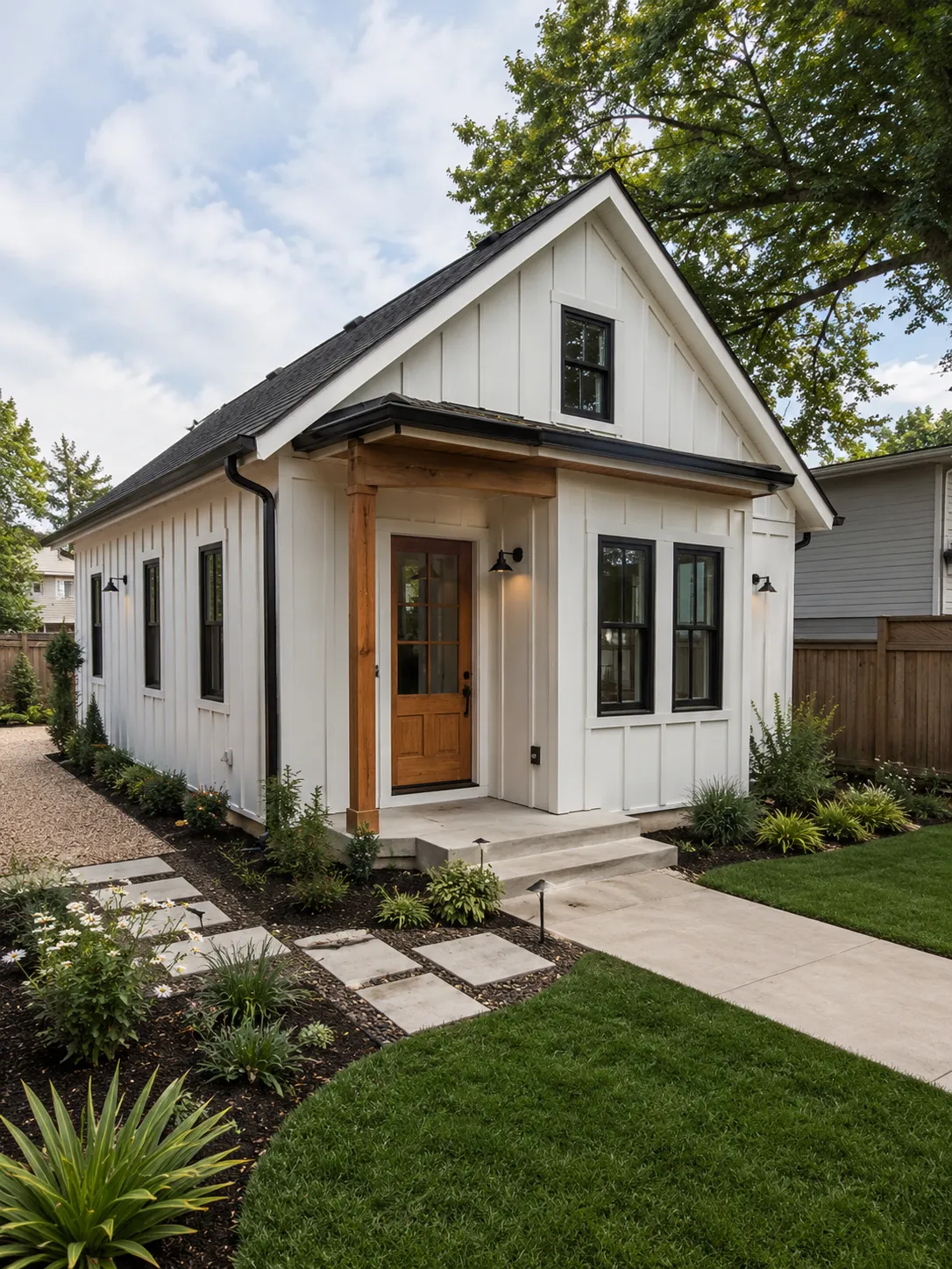 Spa-like Accessory Dwelling Unit (ADU) bathroom with walk-in glass shower