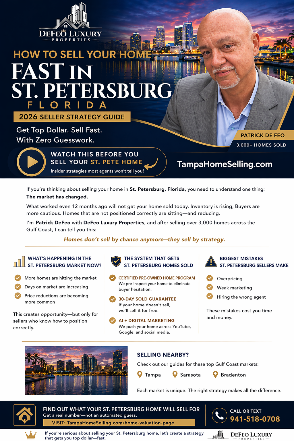 St Petersburg Florida home selling strategy 2026 by Patrick DeFeo showing how to sell your home fast for top dollar St Petersburg Florida home selling strategy 2026 by Patrick DeFeo showing how to sell your home fast for top dollar