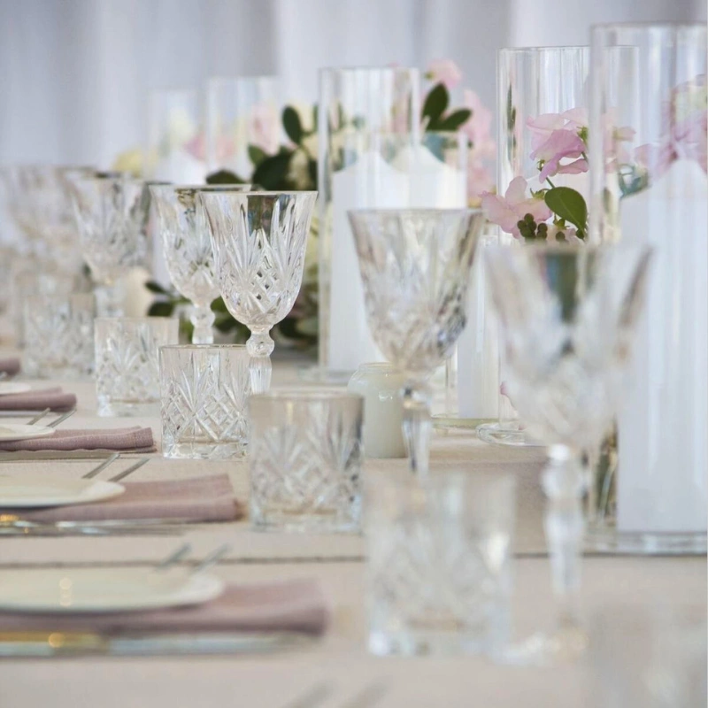 Glassware hire for weddings & events