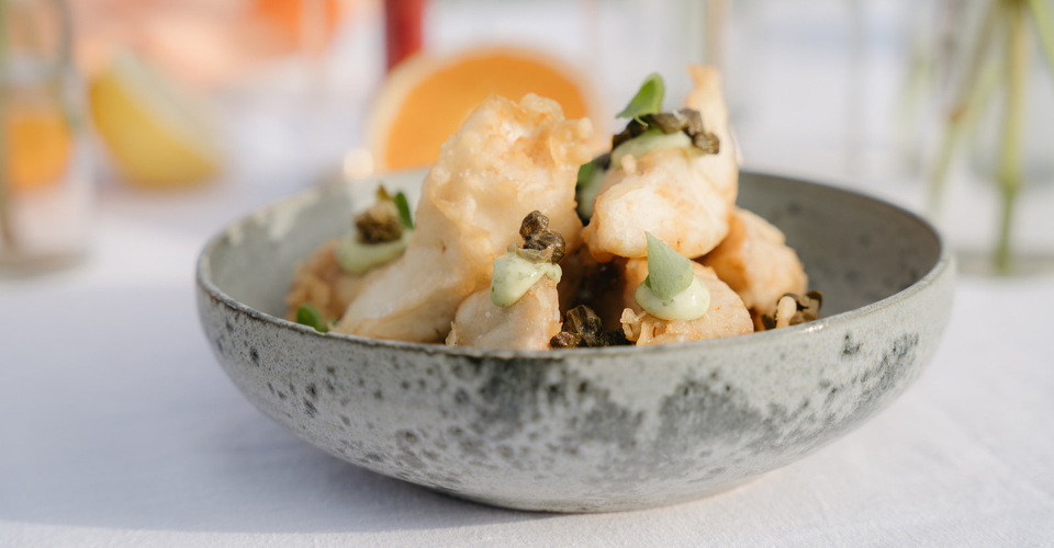 food dish from Salt & Seed Event Catering