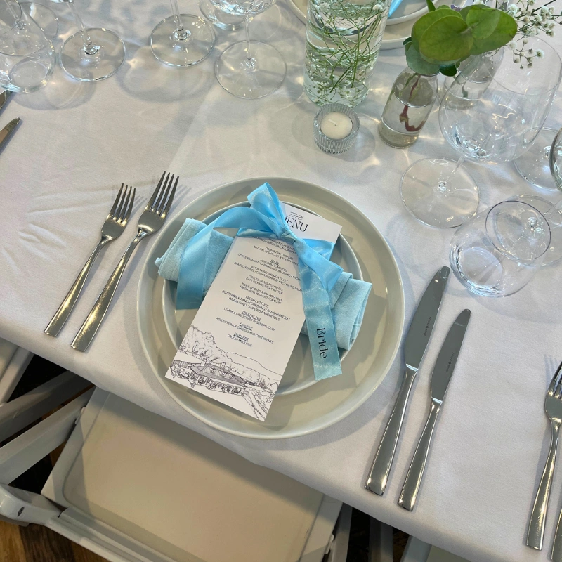 White Plate Hire Item