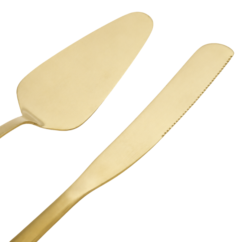 Gold Cake Knife wedding & event hire