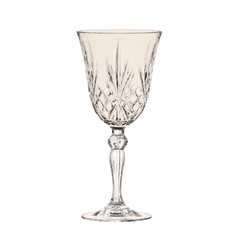 Crystal wine glass wedding & event hire