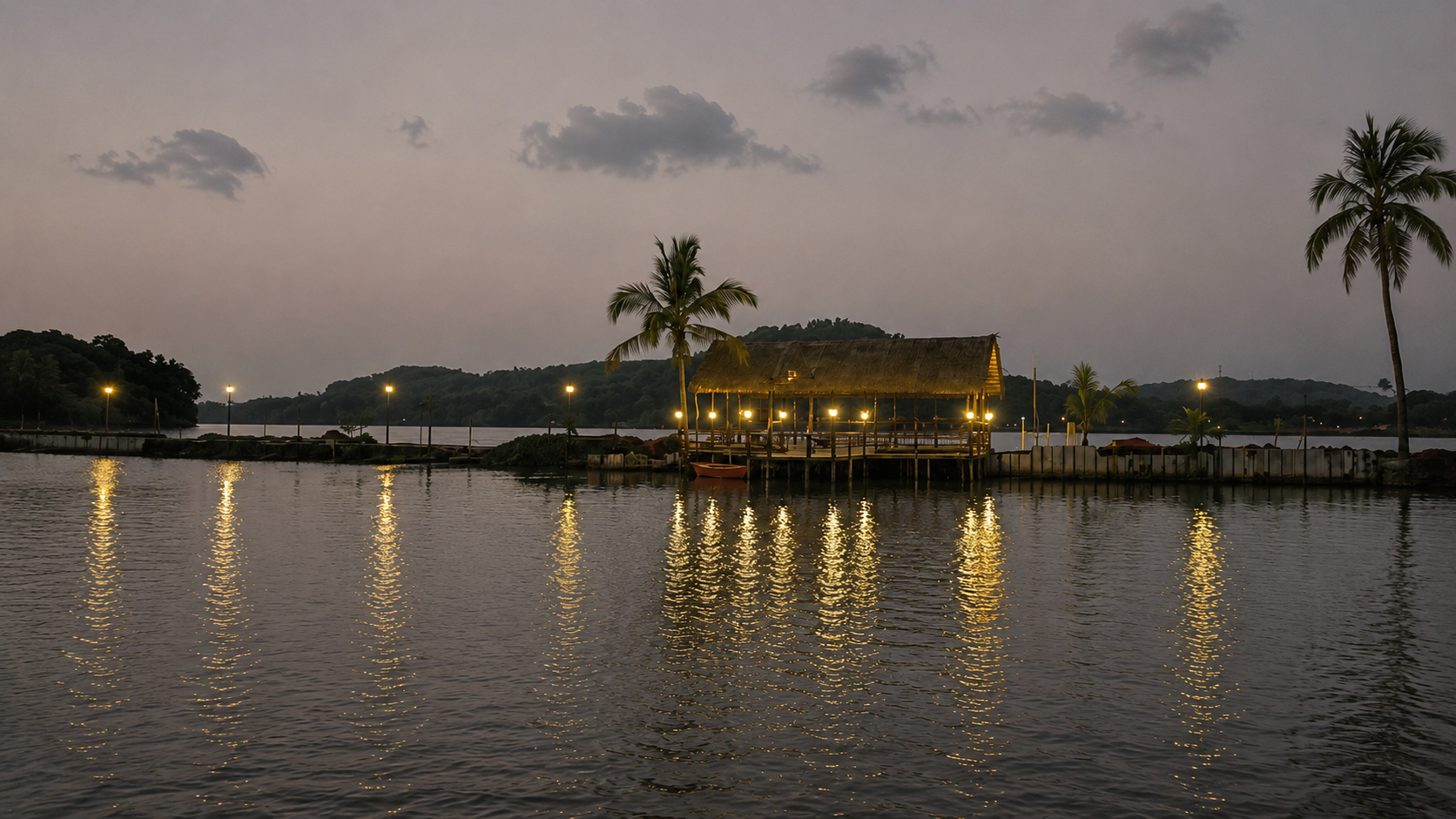 Night hut at Cheliya Water Village