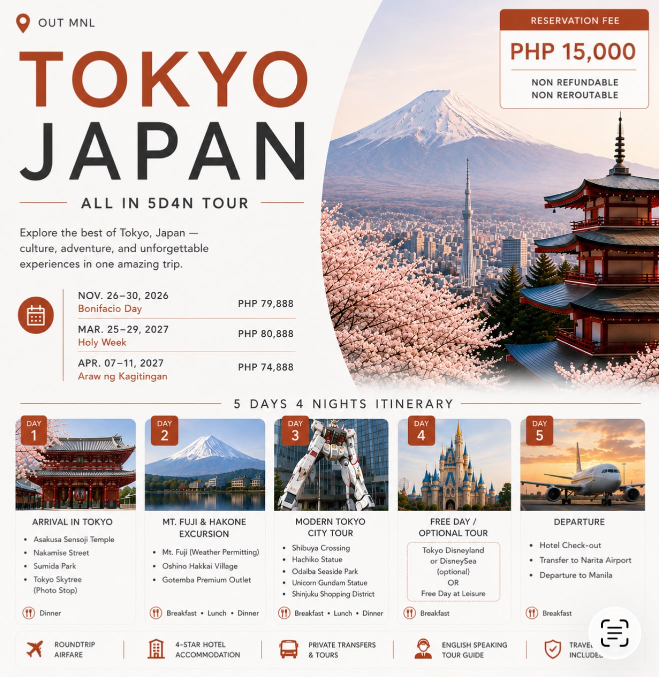 Tokyo, Japan — All-In 5D4N Tour