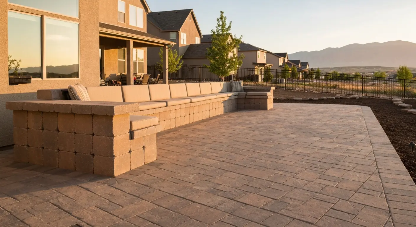 Patio design in West Jordan