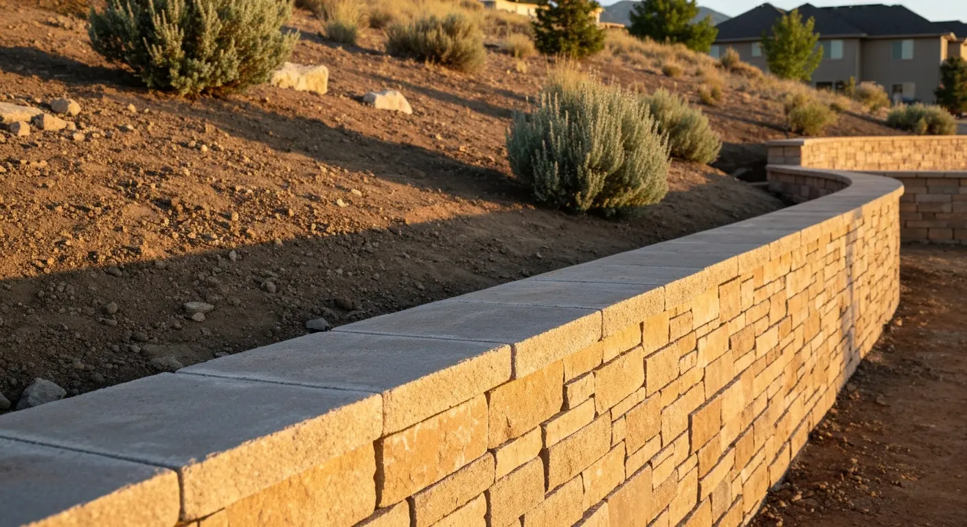 Retaining wall construction