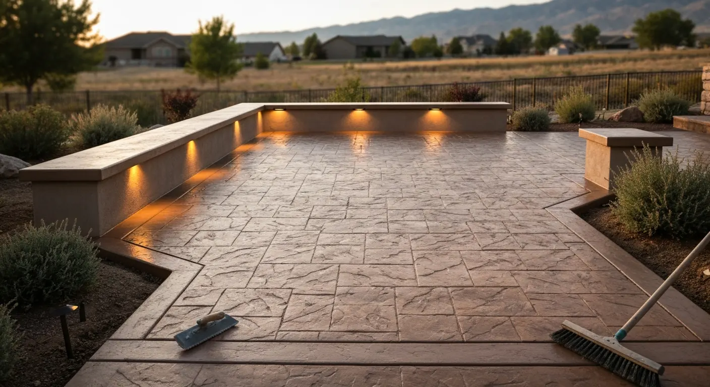 Patio and hardscape installation in Millcreek