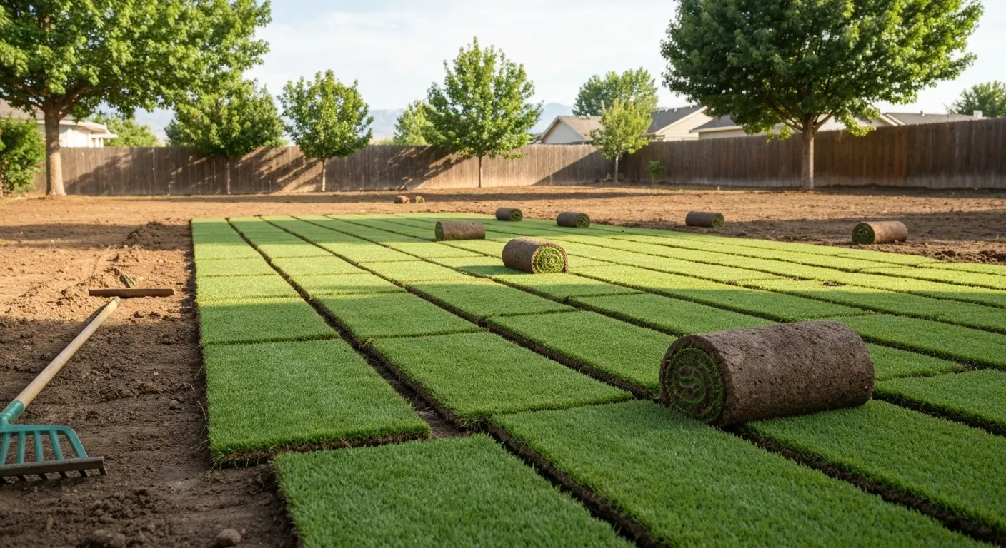 Sod installation and lawn renovation