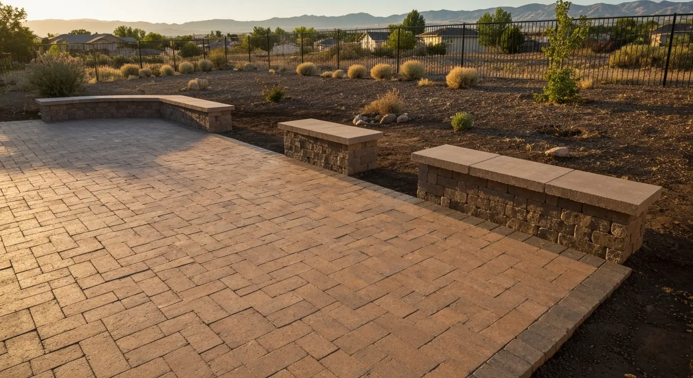 Backyard patio renovation