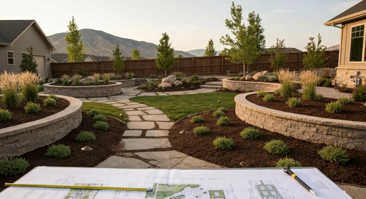 Landscape design and build in Cottonwood Heights