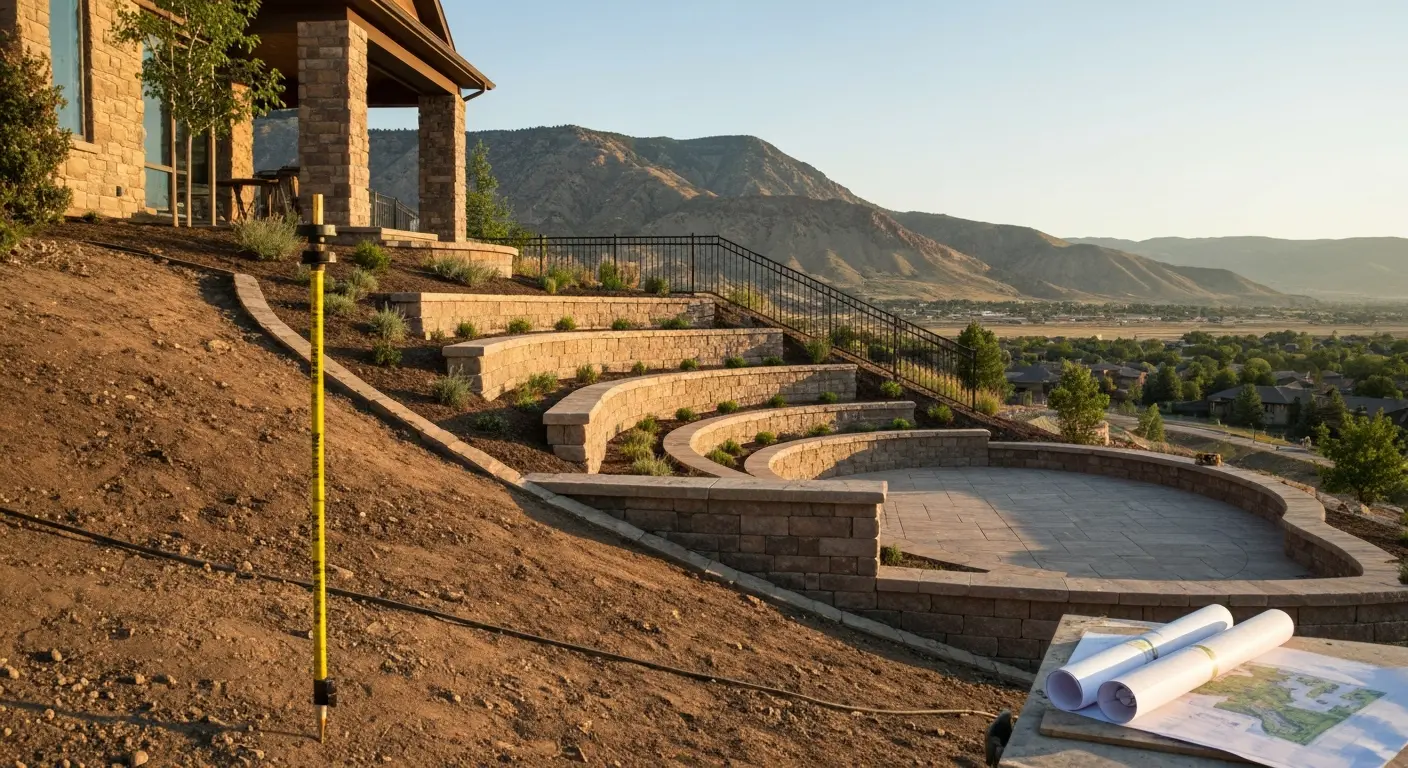 Landscape design in Cottonwood Heights foothills