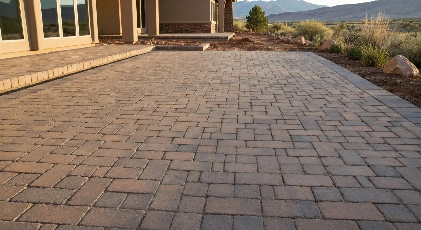 Standard paver patio installation