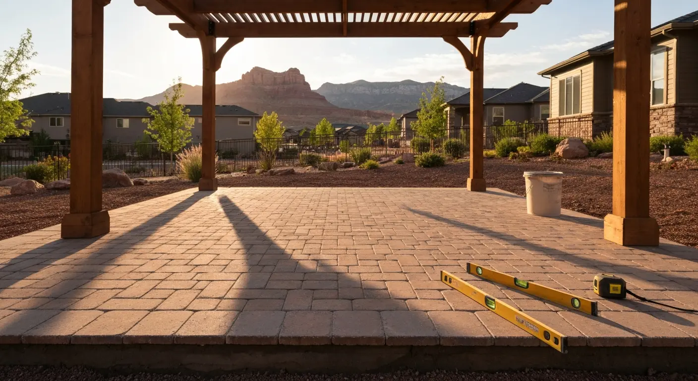 Patio contractor installation
