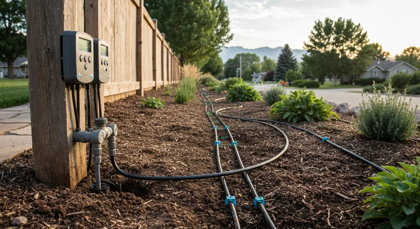 Modern irrigation system installation
