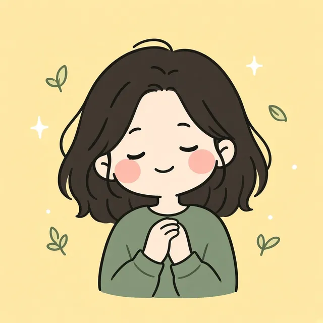 Illustration: relaxed with improving skin