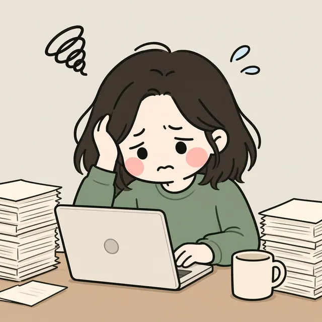 Illustration: stressful deadline month