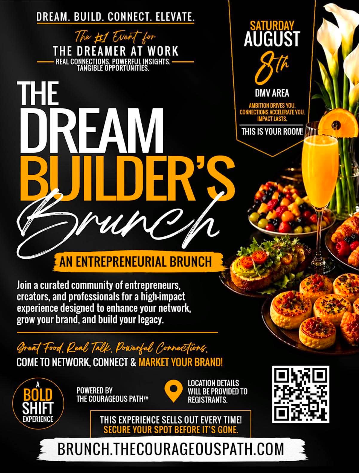 The Dream Builders' Brunch — Official Event Flyer