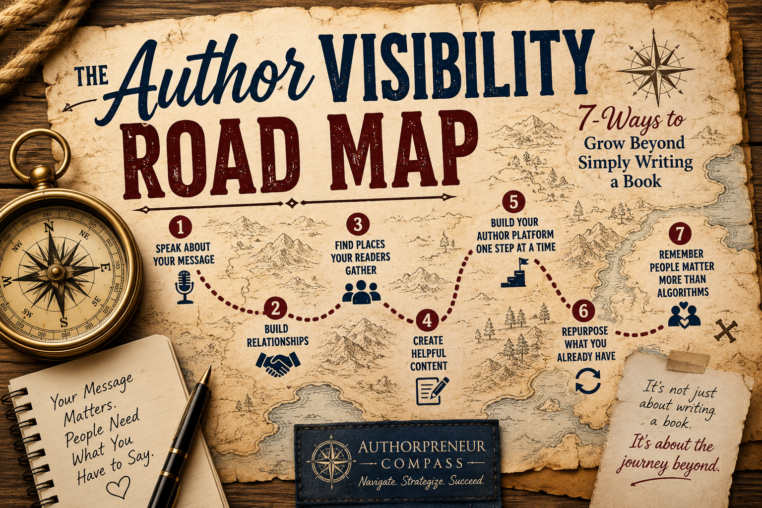 Map Aouther The Author Visibility Road Map: 7 Ways to Grow Beyond Simply Writing a Book