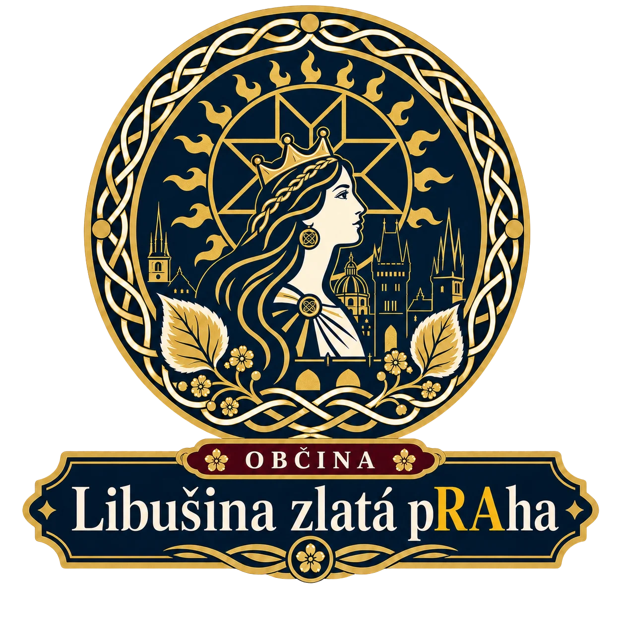Logo rodové občiny Libušina zlatá pRAha