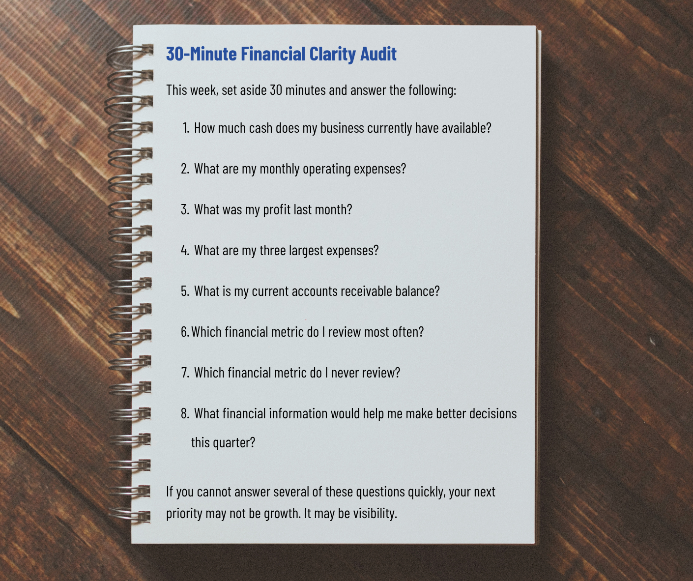 Financial Clarity Audit Financial Clarity Audit