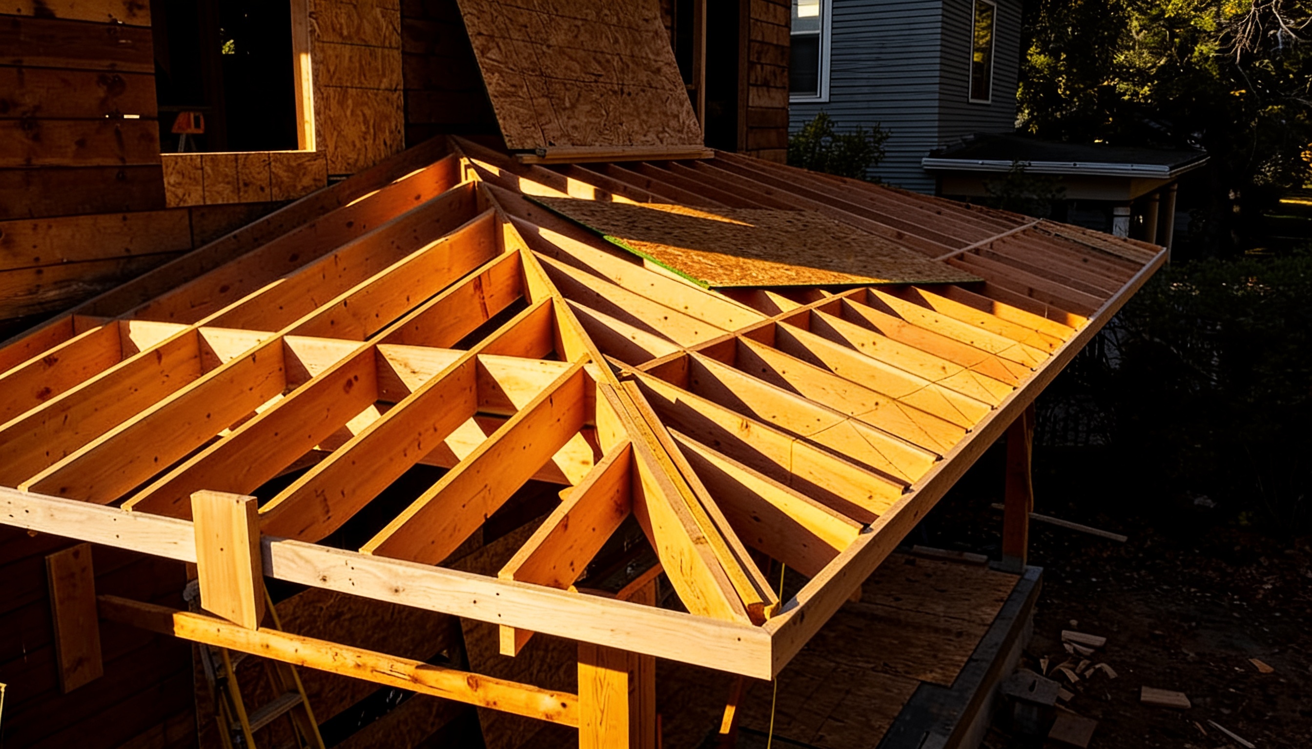 Hip roof framing by Eric Ebinger