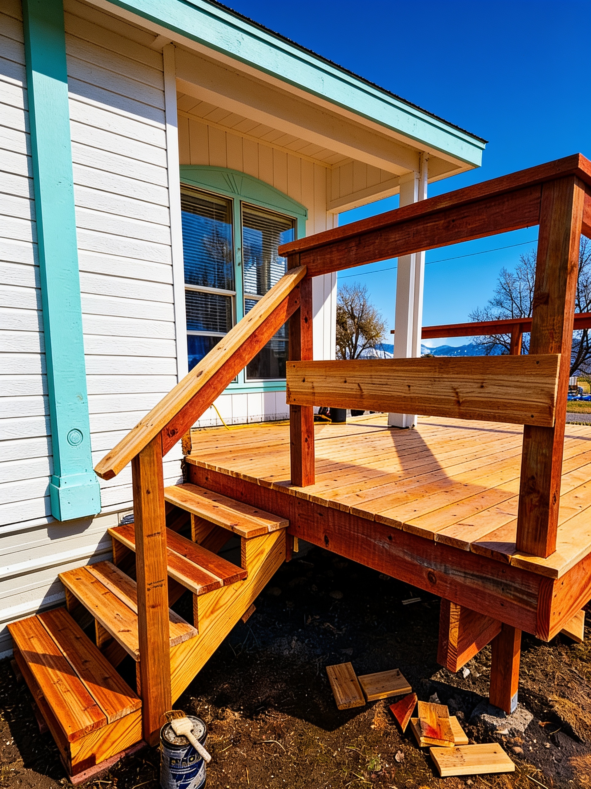 Finished deck and stairs by Eric Ebinger