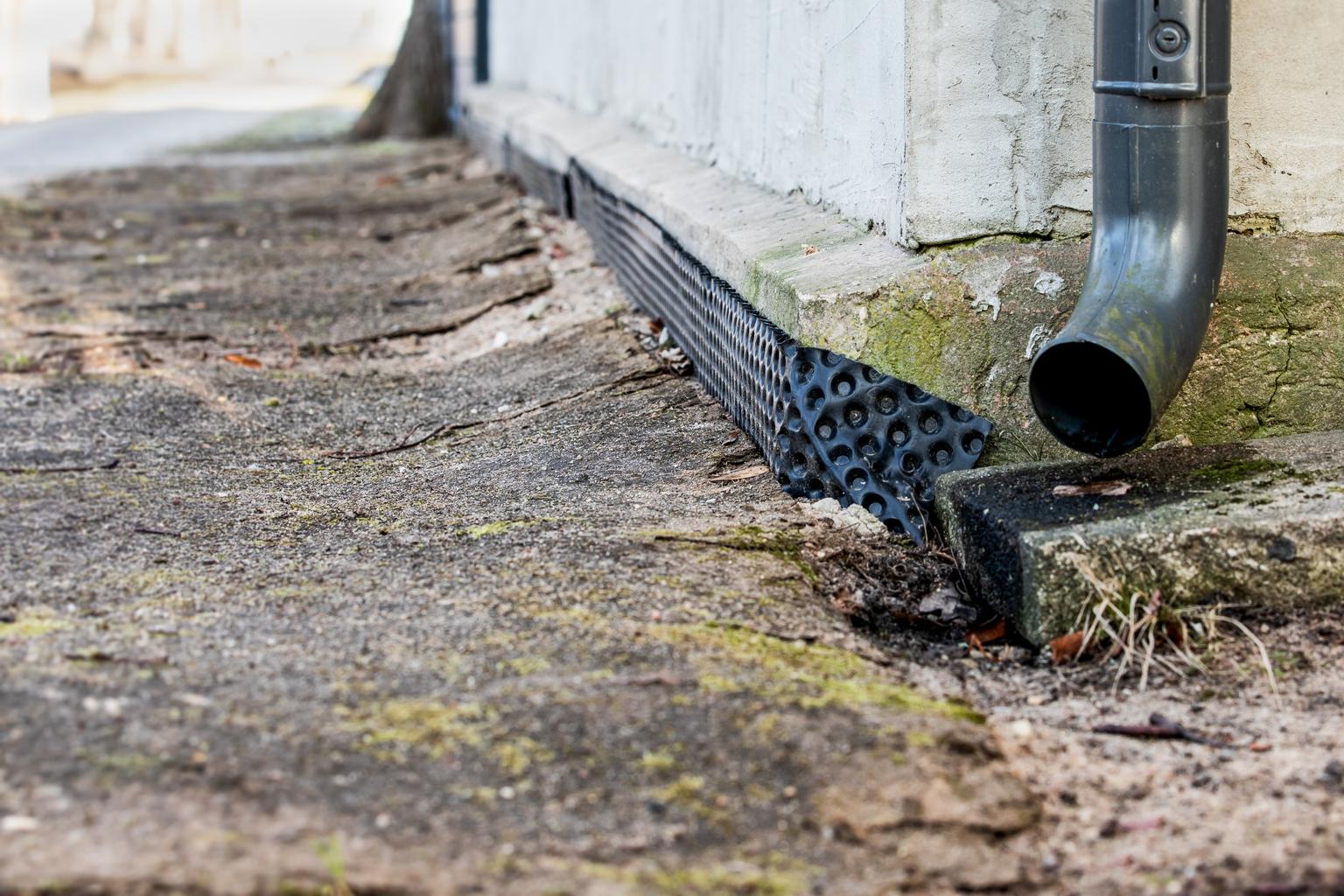 poor drainage around house leading to wet soil near foundation poor drainage around house leading to wet soil near foundation