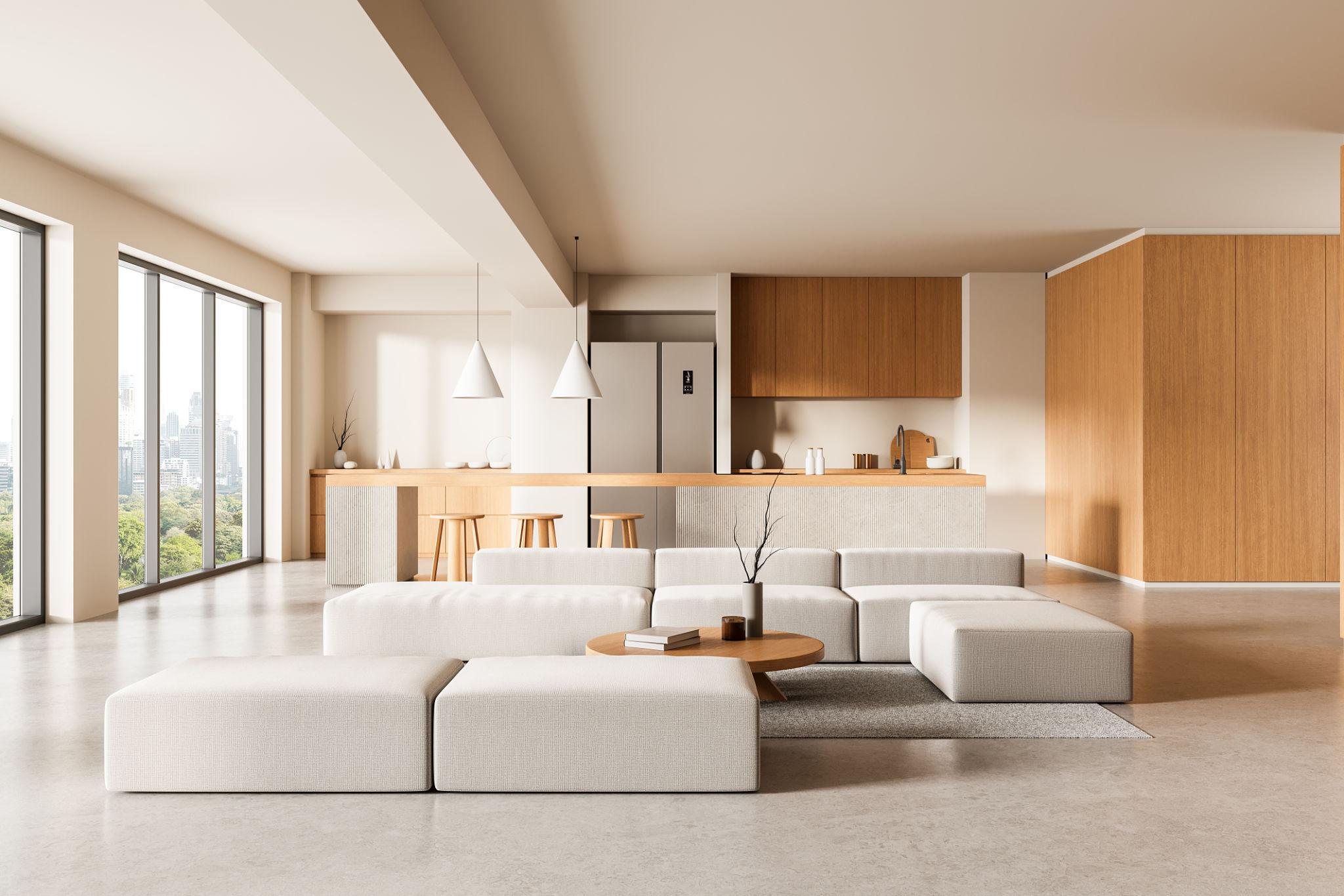 open living space showing airflow and indoor air movement