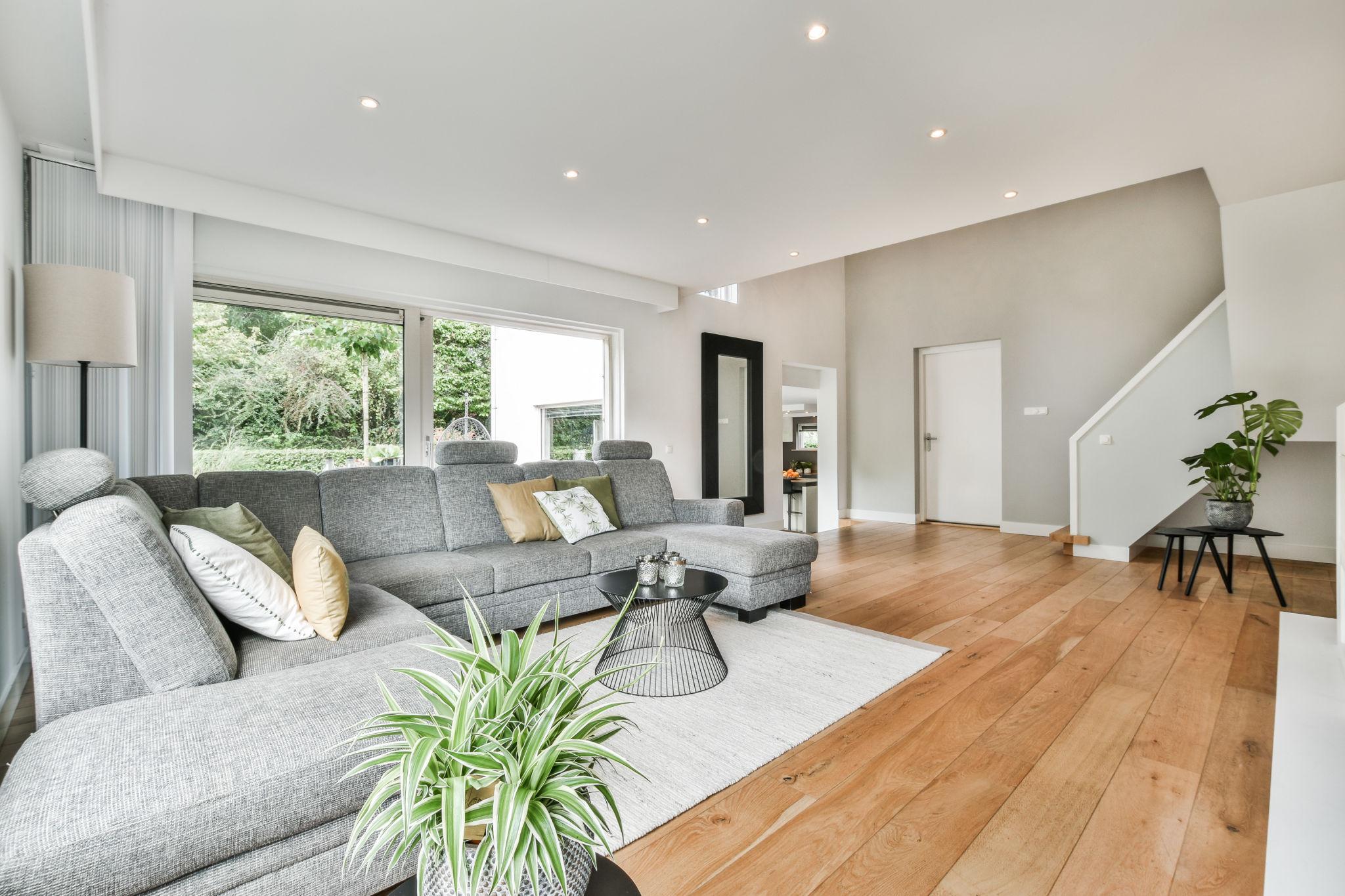 living room where humidity influences indoor comfort levels