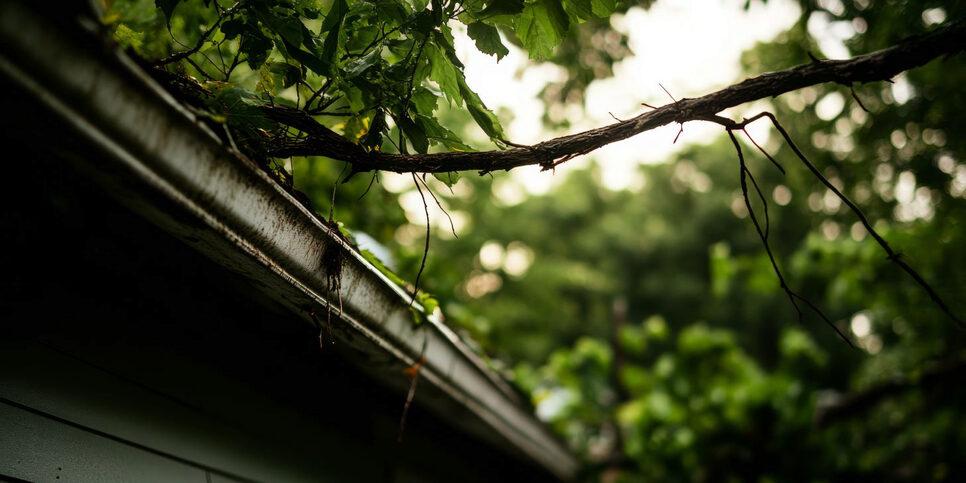 tree branches touching the roof of a Tacoma home tree branches touching the roof of a Tacoma home