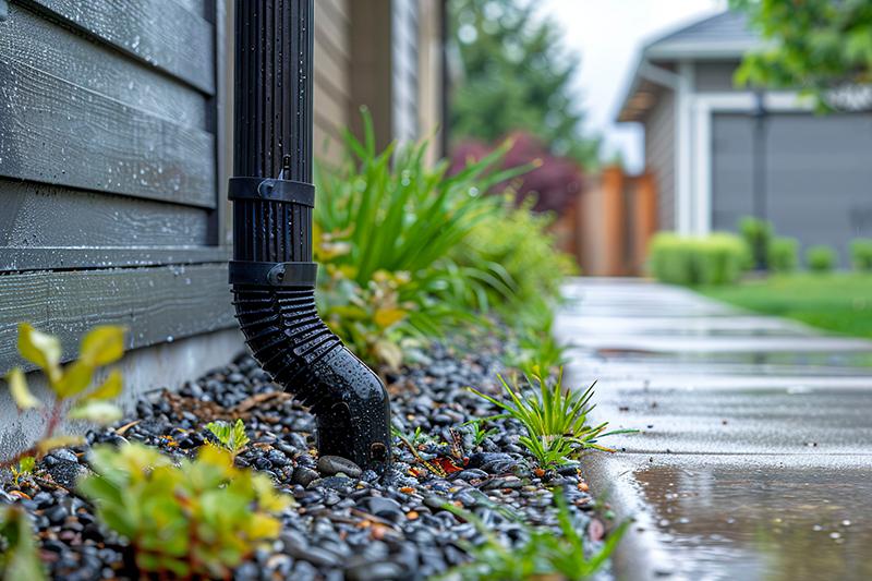 Pacific Northwest home showing effective drainage