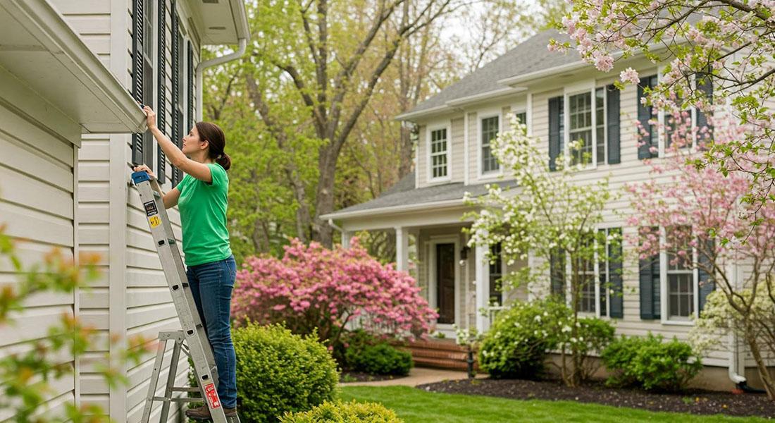 homeowner walking around a beautiful Tacoma property