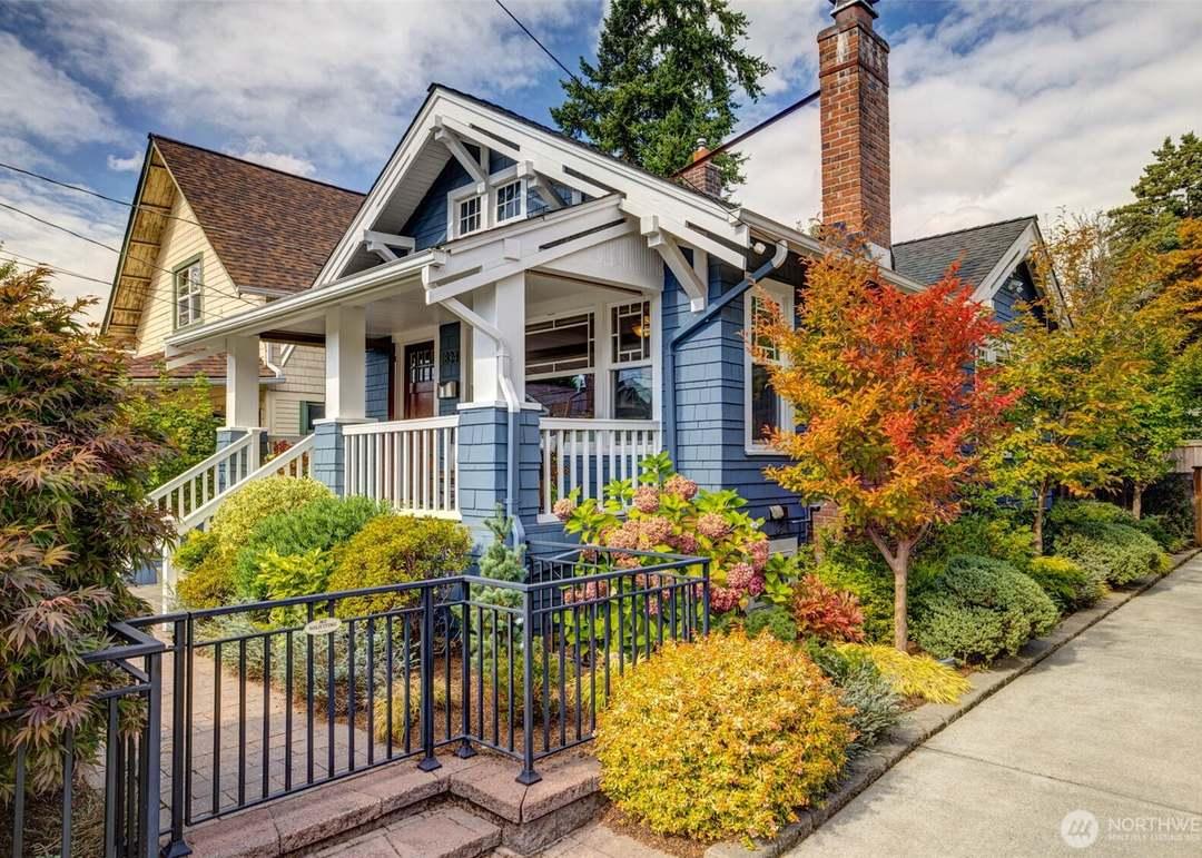 Roofline and attic ventilation areas of a Tacoma home during fall.