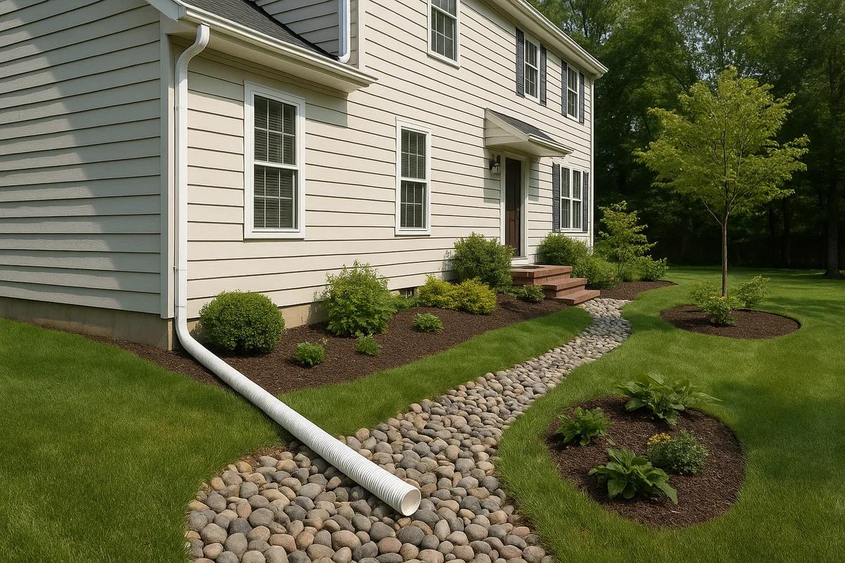 Pacific Northwest home where roof drainage can create different moisture patterns around the foundation.