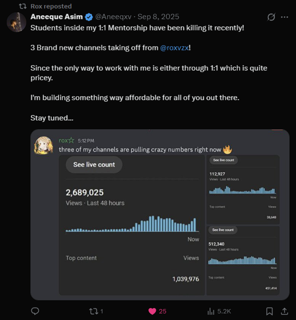 Content Cartel student result