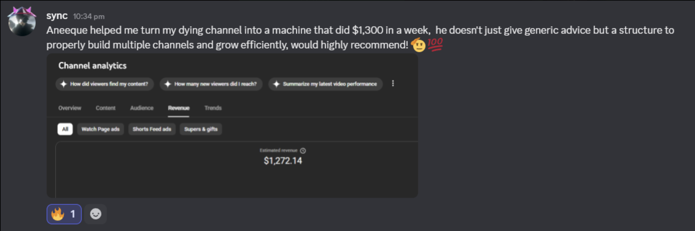 Content Cartel student result