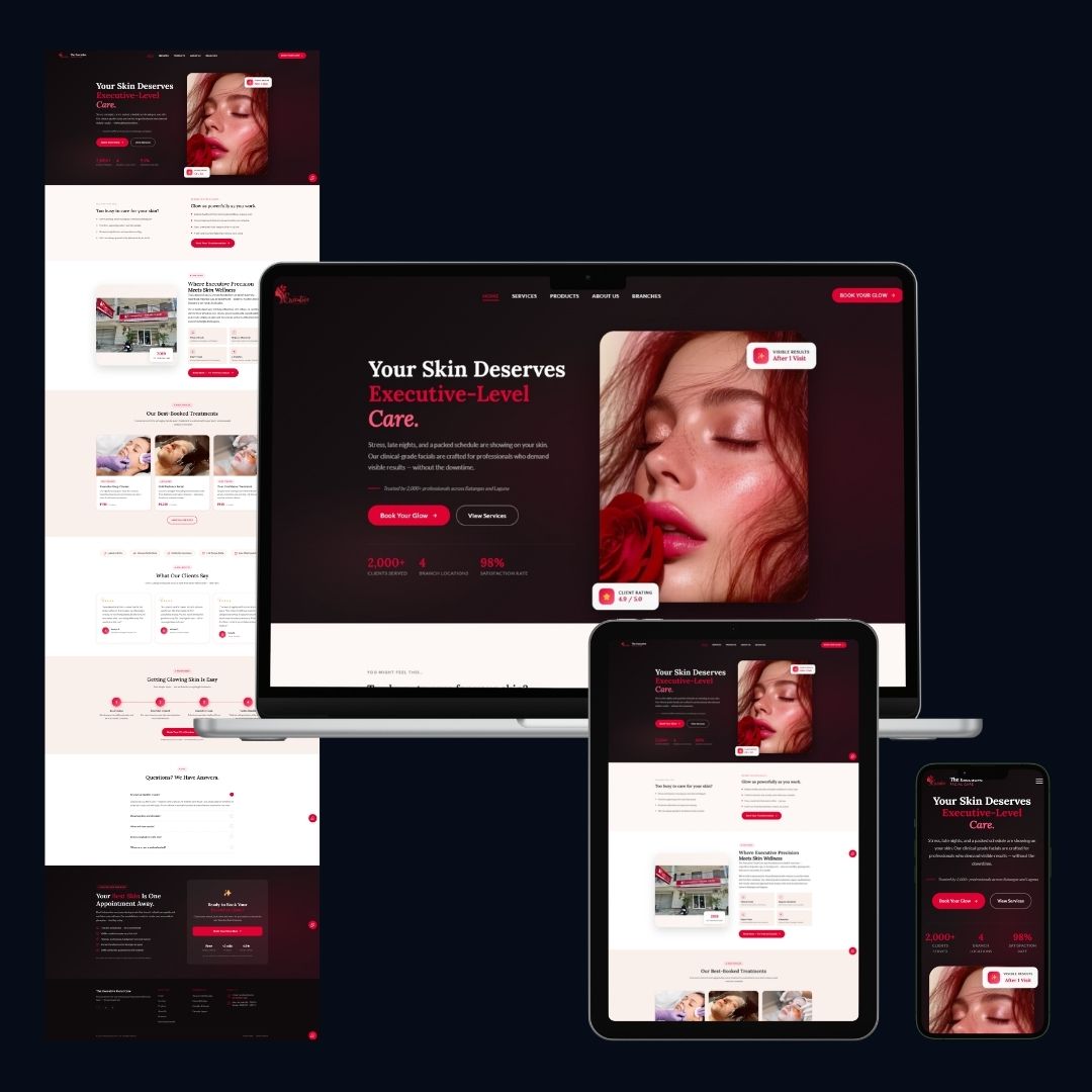 Facial Spa Website