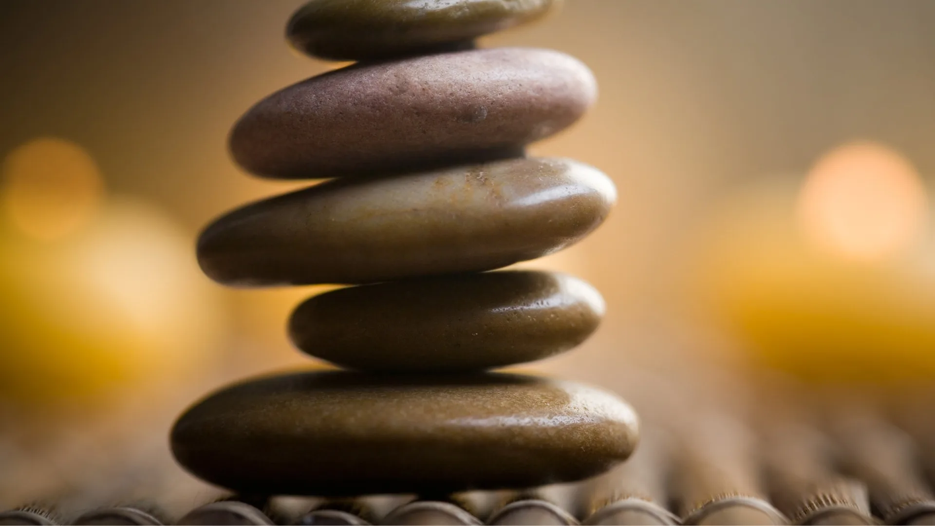 Stacked hot stones for body treatments