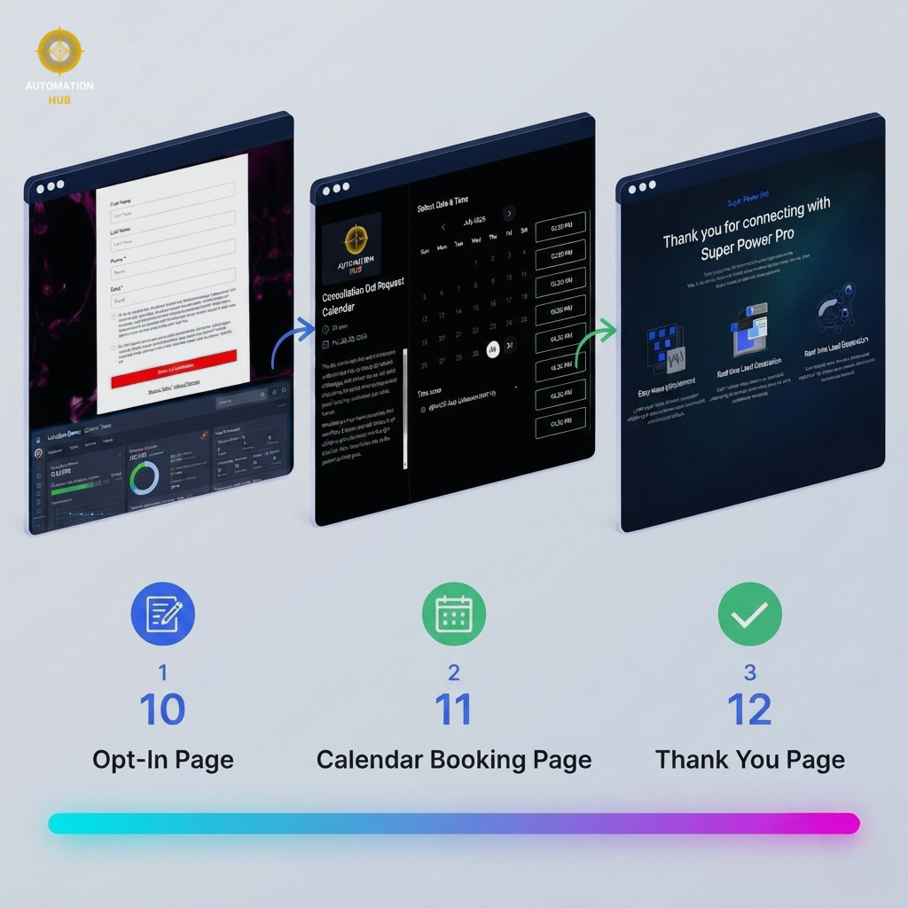 GoHighLevel funnel steps setup