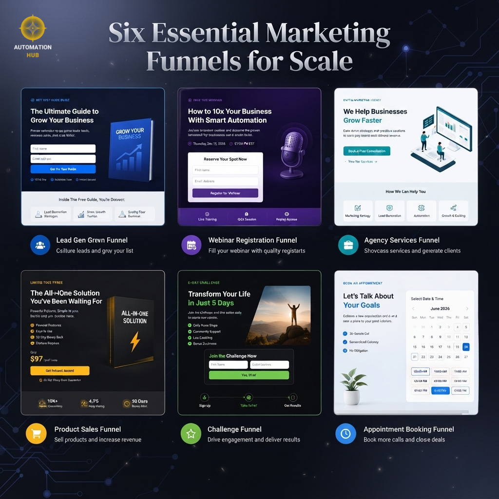 GoHighLevel funnel template library