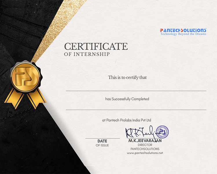 Sample internship certificate