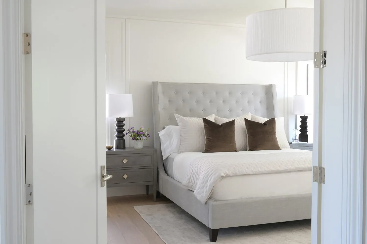 Bedroom interior painting in the Noir custom home