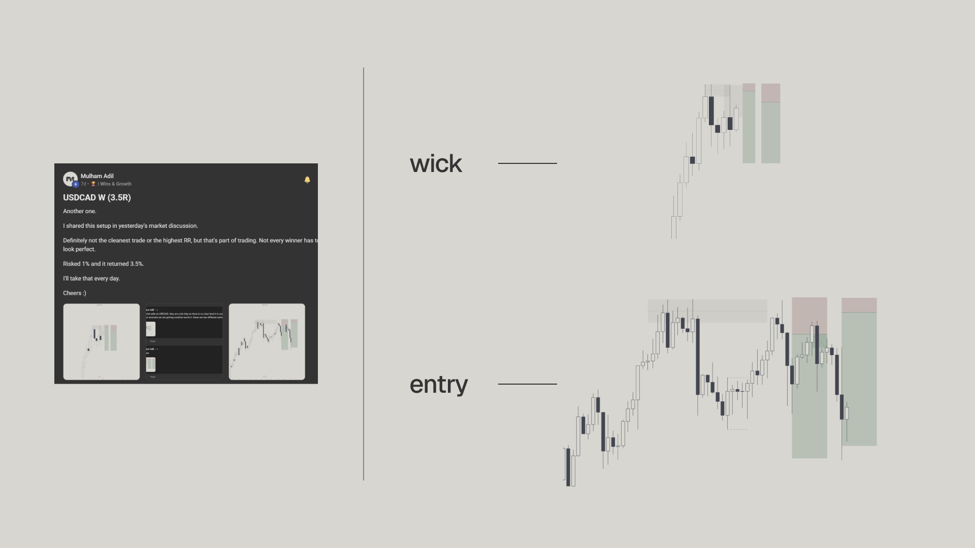 Edge Model wick entry example